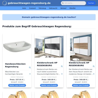 Screenshot gebrauchtwagen-regensburg.de