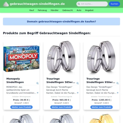 Screenshot gebrauchtwagen-sindelfingen.de