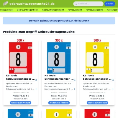 Screenshot gebrauchtwagensuche24.de