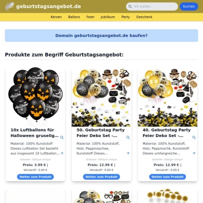 Screenshot geburtstagsangebot.de