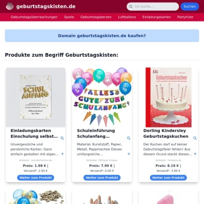 Screenshot geburtstagskisten.de