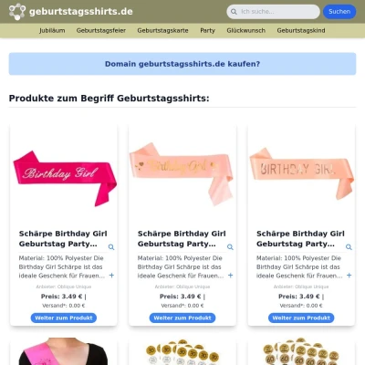 Screenshot geburtstagsshirts.de