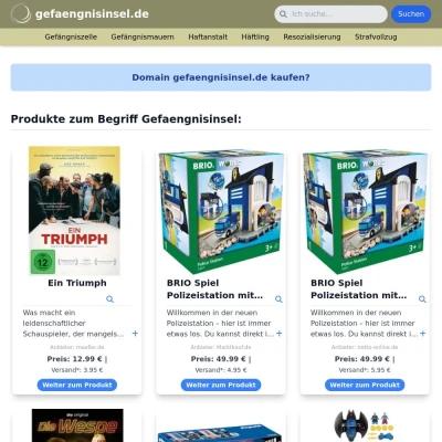 Screenshot gefaengnisinsel.de