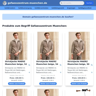 Screenshot gefaesszentrum-muenchen.de