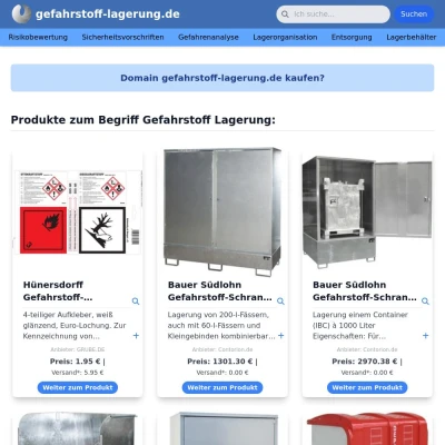 Screenshot gefahrstoff-lagerung.de