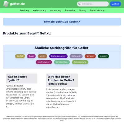 Screenshot gefixt.de