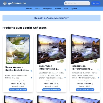 Screenshot geflossen.de