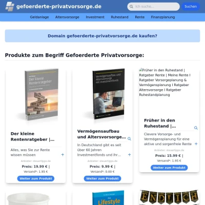 Screenshot gefoerderte-privatvorsorge.de