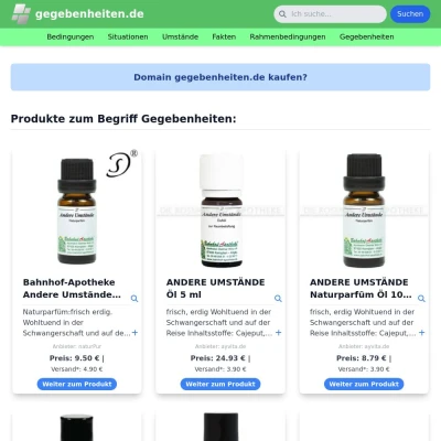 Screenshot gegebenheiten.de