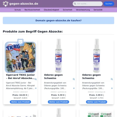 Screenshot gegen-abzocke.de