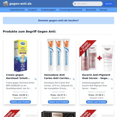 Screenshot gegen-anti.de