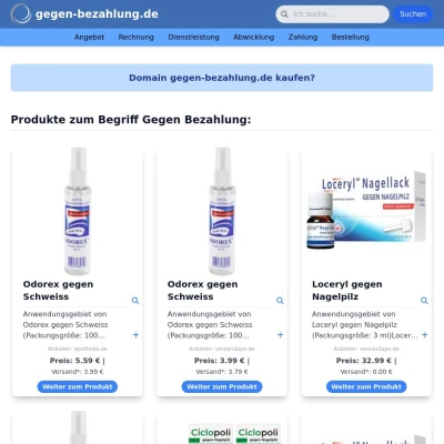 Screenshot gegen-bezahlung.de