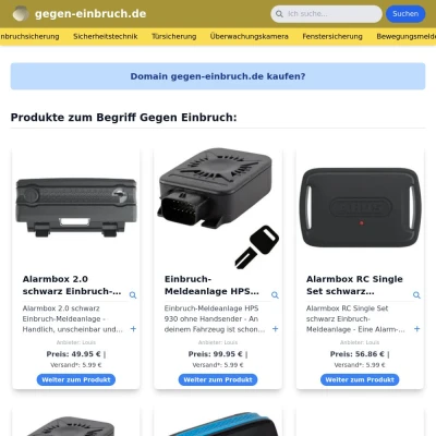 Screenshot gegen-einbruch.de