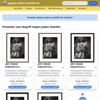Screenshot gegen-jeden-zweifel.de