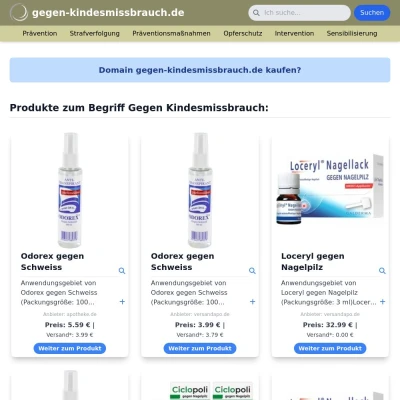 Screenshot gegen-kindesmissbrauch.de