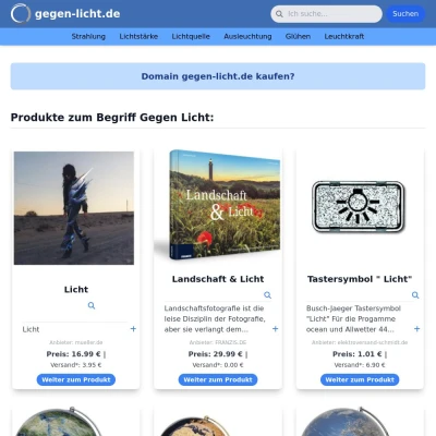Screenshot gegen-licht.de