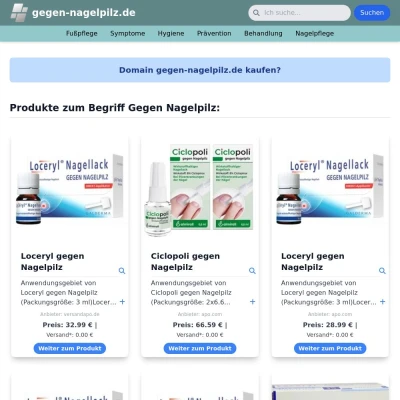 Screenshot gegen-nagelpilz.de