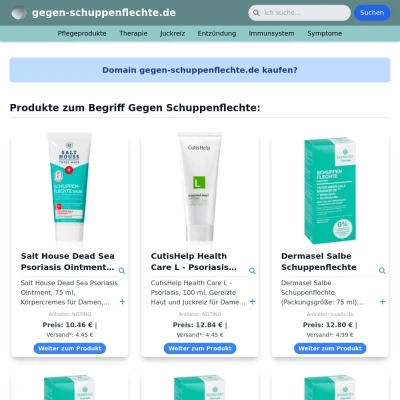 Screenshot gegen-schuppenflechte.de