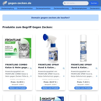 Screenshot gegen-zecken.de