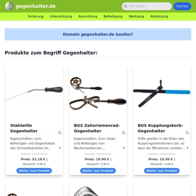 Screenshot gegenhalter.de