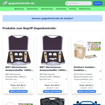 Screenshot gegenkontrolle.de