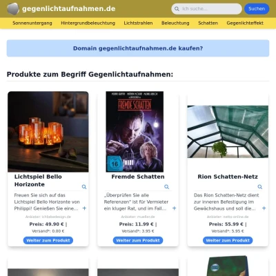 Screenshot gegenlichtaufnahmen.de