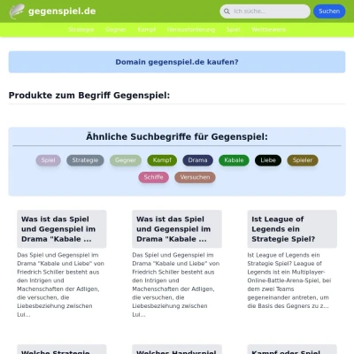 Screenshot gegenspiel.de