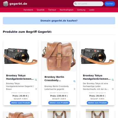 Screenshot gegerbt.de