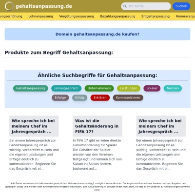 Screenshot gehaltsanpassung.de