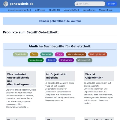 Screenshot gehetztheit.de