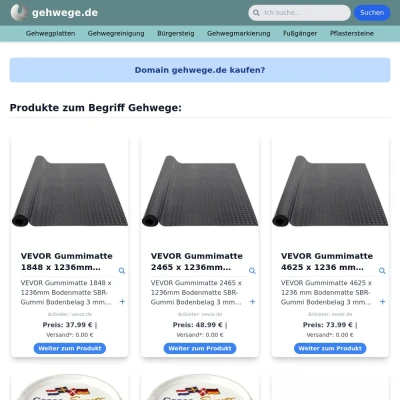 Screenshot gehwege.de