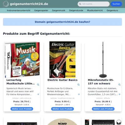 Screenshot geigenunterricht24.de