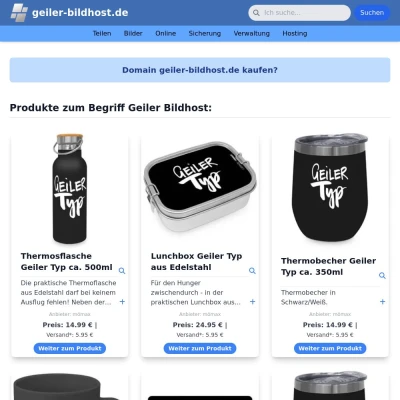 Screenshot geiler-bildhost.de