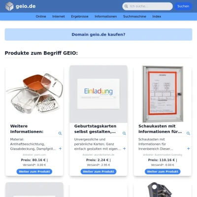 Screenshot geio.de