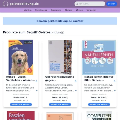 Screenshot geistesbildung.de