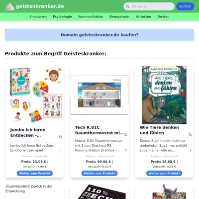 Screenshot geisteskranker.de