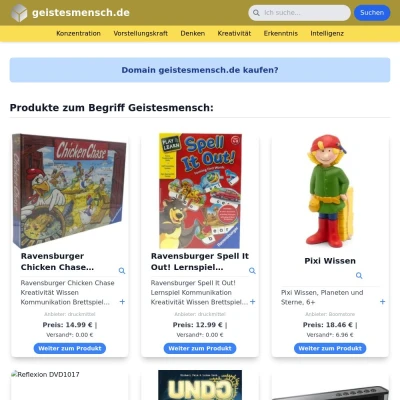 Screenshot geistesmensch.de