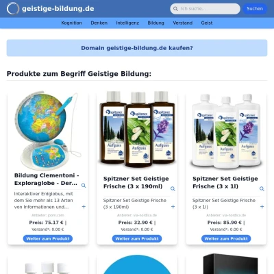 Screenshot geistige-bildung.de