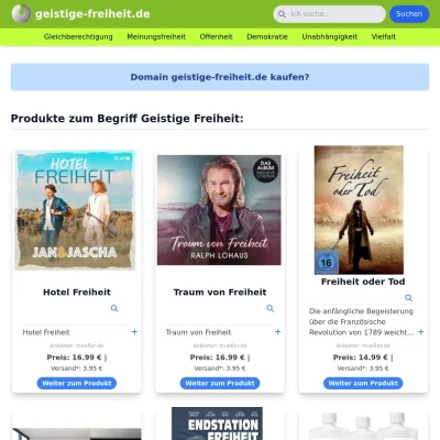Screenshot geistige-freiheit.de