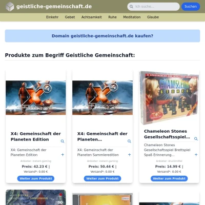 Screenshot geistliche-gemeinschaft.de