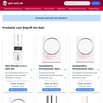 Screenshot gel-nail.de