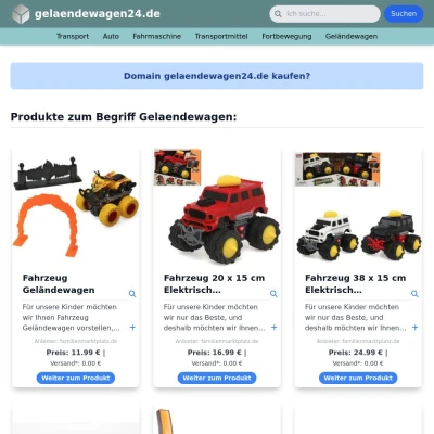 Screenshot gelaendewagen24.de