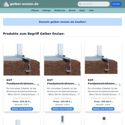 Screenshot gelber-enzian.de