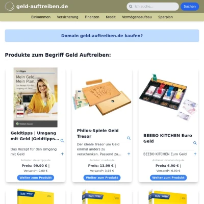 Screenshot geld-auftreiben.de