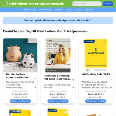 Screenshot geld-leihen-von-privatpersonen.de