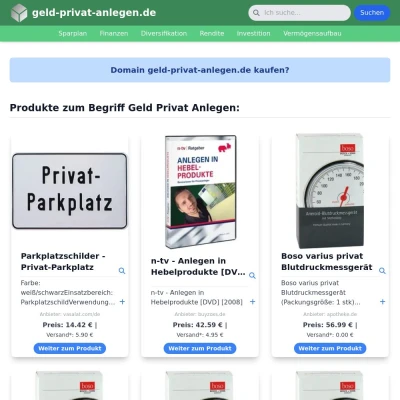 Screenshot geld-privat-anlegen.de