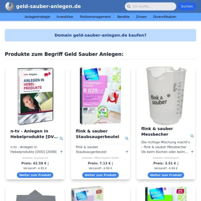 Screenshot geld-sauber-anlegen.de