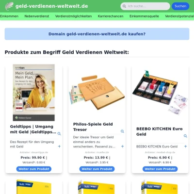 Screenshot geld-verdienen-weltweit.de