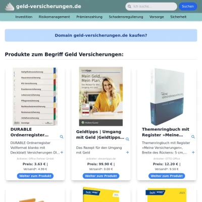 Screenshot geld-versicherungen.de