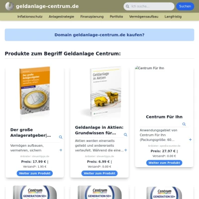 Screenshot geldanlage-centrum.de